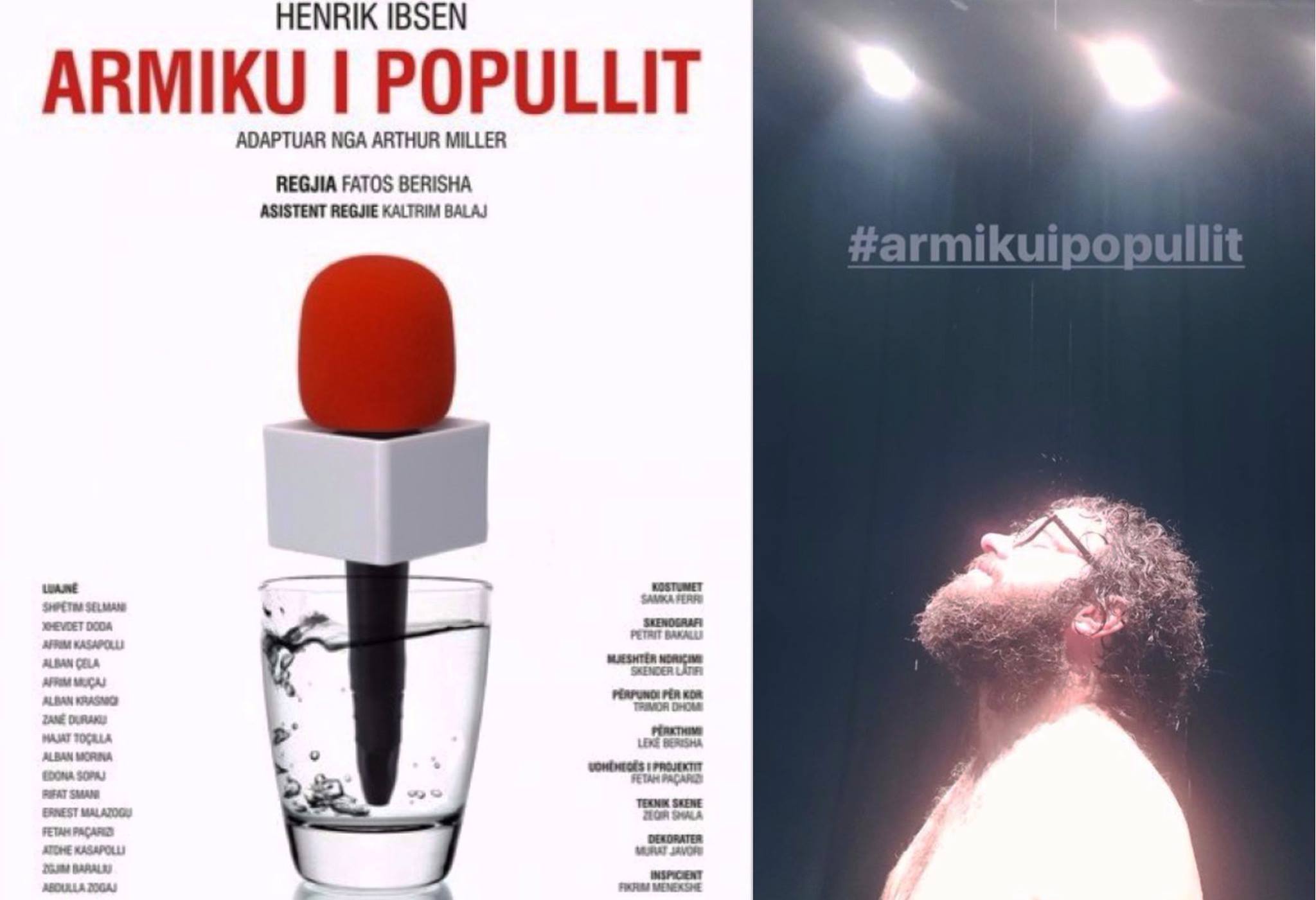 ‘’Armiku i popullit’’ sonte në natën finale të Prishtina International Theater Festival.
